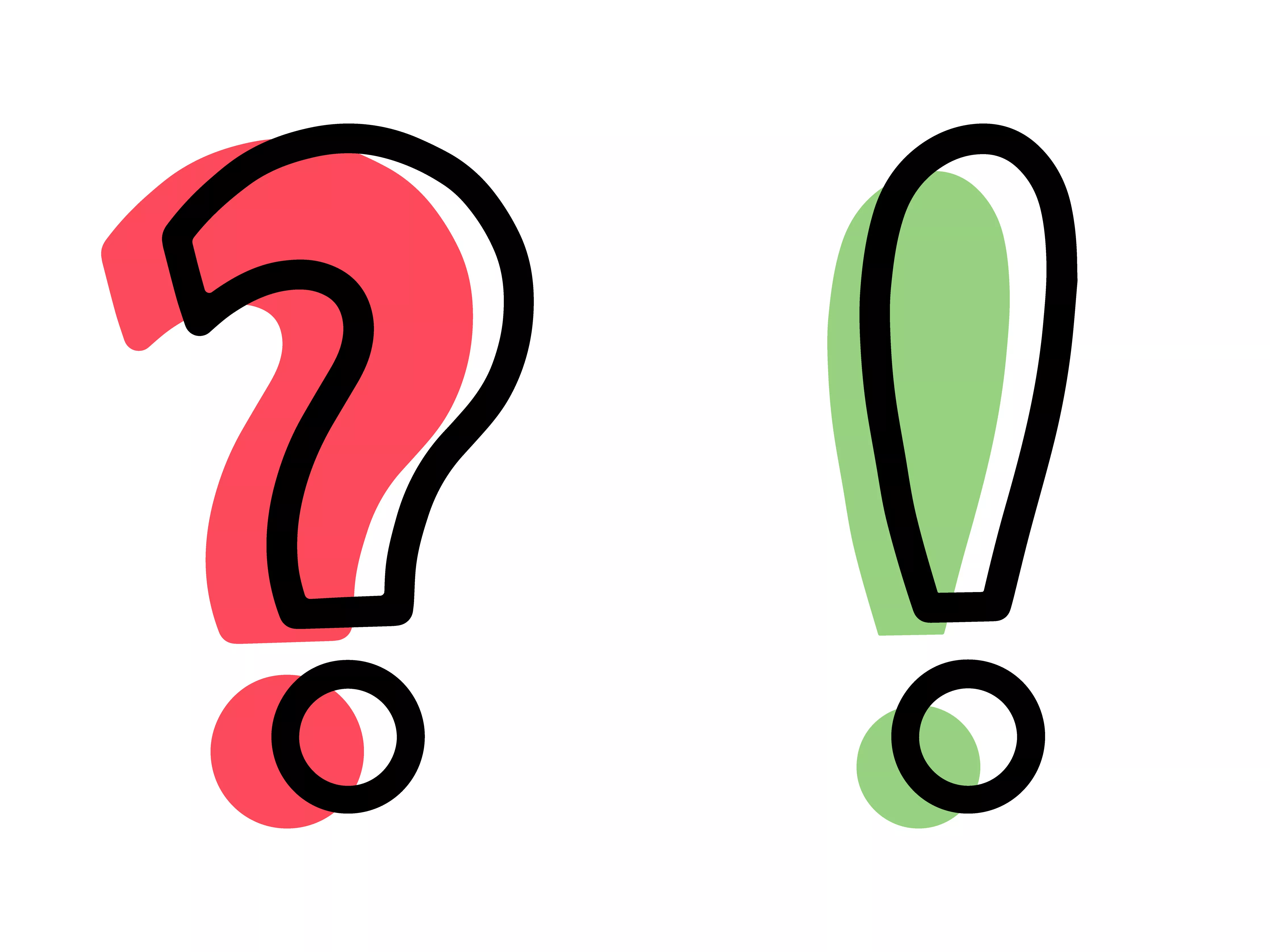 Fragezeichen mit Ausrufezeichen